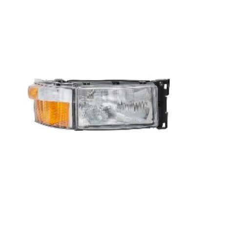 Headlamp R (H4 / PY21W for left-hand traffic, insert color silver, indicator color yellow) SCANIA 4, P, G, R, T 05.95-