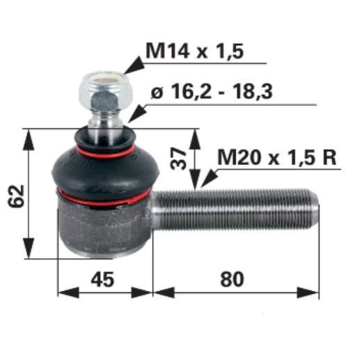 Tie Rod End – AL39029, 3148926R1